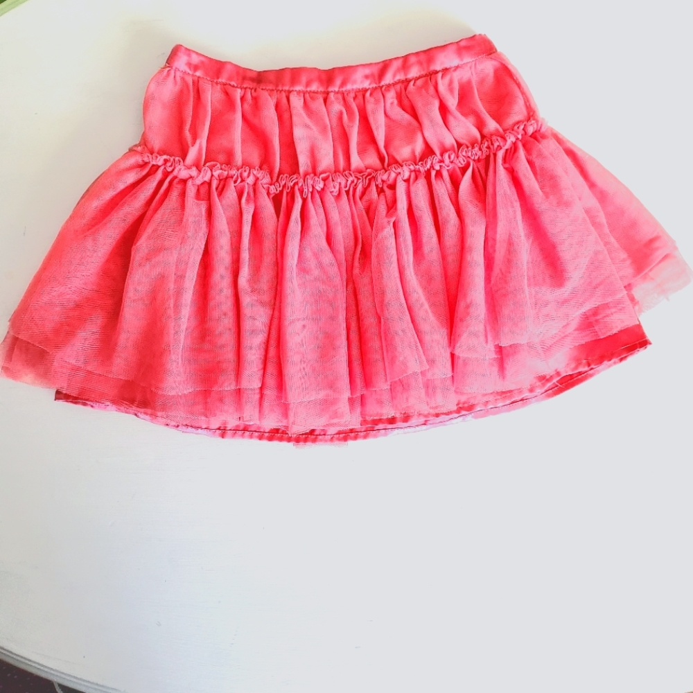 FREE SHIPPING ☆girls coral salmon color ruffle ballet tutu skirt 5t
